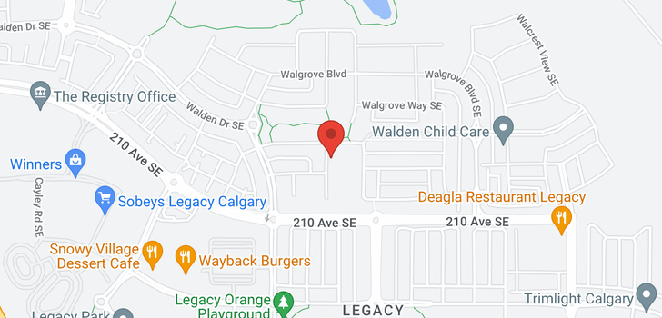 map of 107 Walgrove Green SE